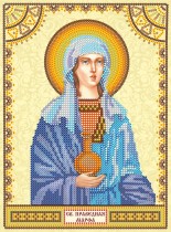 Схема для вышивки иконы бисером на холсте «Святая Марфа»
