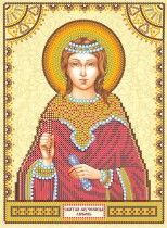 Схема для вышивки иконы бисером на холсте «Святая Любовь»