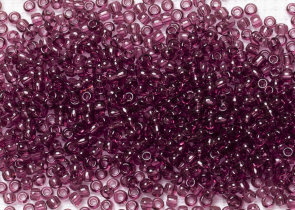 Бисер Япония круглый 11/0 10г 0006B аметист, прозрачный