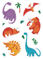 Кристальная ( алмазная) мозаика  " ФРЕЯ" ALVN- 115 наклейки " Дино" 14 х 19. 5 см