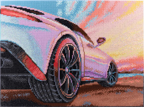 Кристальная ( алмазная) мозаика  " ФРЕЯ" ALPD- 079 на подрамнике " Встречая рассвет" 40 х 30 см