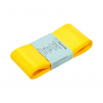 Лента атласная 50 мм ( 2 ") "Gamma" ФАСОВКА 5.4 м №017 т.желтый