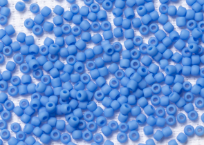 Бисер Япония круглый 11/0 10г 0043DF василек, матовый непрозрачный