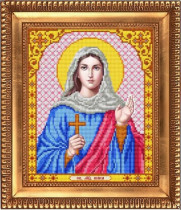 Рисунок на ткани для вышивки бисером И-4200 Святая Мученица Ника 20х24,5см