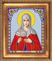 Рисунок на ткани для вышивки бисером И-4146 Святая Мученица Клавдия 20х24,5см