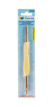 Для вязания " Gamma" RHD крючок двухсторонний алюминий d 5. 0 - 6. 0 мм 13. 5 см в блистере с прорезиненной ручкой
