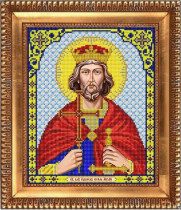 Рисунок на ткани для вышивки бисером И-4196 Святой Эдуард 20х24,5см