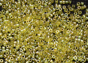 Бисер Япония MIYUKI Delica цилиндр 10/0 5 г DBM-0171 желтый прозрачный радужный