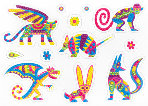 Кристальная ( алмазная) мозаика  " ФРЕЯ" ALVN- 134 наклейки " Фантастические существа" 19. 5 х 14 см