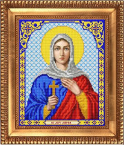 Рисунок на ткани для вышивки бисером И-4141 Святая Мученица Марфа 20х24,5см