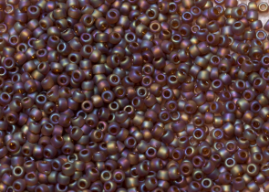 Бисер Япония круглый 15/0 10г 0177F дымчатый топаз матовый, радужный прозрачный