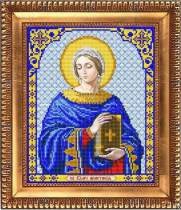 Рисунок на ткани для вышивки бисером И-4108 Святая Великомученица Анастасия 20х24,5см