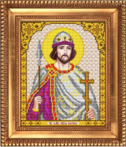Рисунок на ткани для вышивки бисером И-4139 Святой Благоверный Князь Борис 20х24,5см