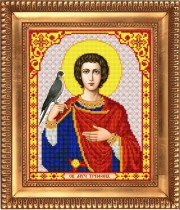 Рисунок на ткани для вышивки бисером И-4205 Святой Мученик Трифон 20х24,5см