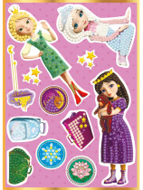 Кристальная ( алмазная) мозаика  " ФРЕЯ" TSR- 106 наклейки " Василиса, Соня и Аленка" 14 х 19. 5 см