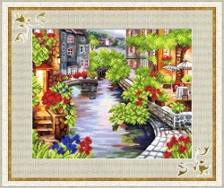 Рисунок на ткани для вышивки бисером  К-3089 Венеция