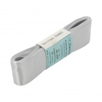 Лента атласная 25 мм ( 1 ") "Gamma" ФАСОВКА 5.4 м №003 св.серый