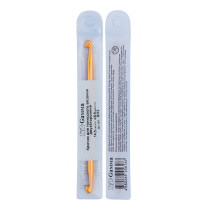 Для вязания " Gamma" SH3 крючок для тунис. вязания двухстор. алюминий d 6. 0 мм 14. 5 см в чехле . 