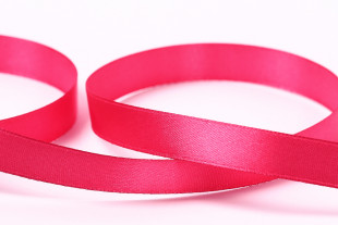 Лента атласная 12 мм ( 1/2 ") "Gamma" №124 св-вишневый 33 метра