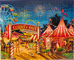 Кристальная ( алмазная) мозаика  " ФРЕЯ" ALPD- 008 на подрамнике " Ярмарка" 50 х 40 см