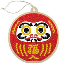 Кристальная ( алмазная) мозаика  " ФРЕЯ" ALVP- 022 подвеска " Дарума" 8 х 8 см