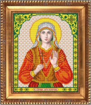 Рисунок на ткани для вышивки бисером И-4168 Святая Великомученица Злата 20х24,5см