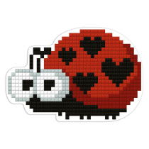 Кристальная ( алмазная) мозаика  " ФРЕЯ" ALVM- 013 магнит " Божья коровка" 8, 5 х 6 см