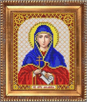 Рисунок на ткани для вышивки бисером И-5158 Святая Преподобная Мелания 13,5х17см