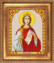 Рисунок на ткани для вышивки бисером И-4202 Святая Мученица Варвара 20х24,5см