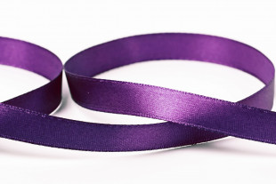 Лента атласная 12 мм ( 1/2 ") "Gamma" №046 лиловый 33 метра
