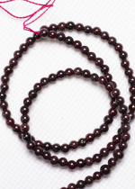 Бусины Гранат 789041ГР, диаметр 4 мм