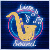 Кристальная ( алмазная) мозаика  " ФРЕЯ" ALBP- 327 постер " Живой звук" 30 х 30 см