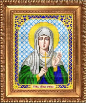 Рисунок на ткани для вышивки бисером И-5192 Святая Мученица Раиса 13,5х17см