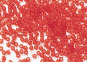 Бисер Япония круглый 11/0 10г 0005BF сиамский рубин, матовый прозрачный