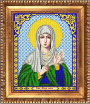 Рисунок на ткани для вышивки бисером И-4192 Святая Мученица Раиса 20х24,5см