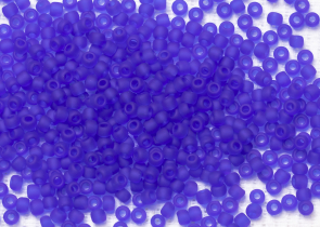 Бисер Япония круглый 11/0 10г 0008F кобальт, матовый