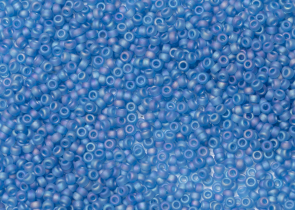 Бисер Япония MIYUKI Seed Beads 15/0 5г 0149FR капри блю прозрачный радужный матовый