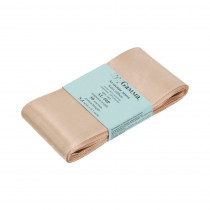 Лента атласная 50 мм ( 2 ") "Gamma" ФАСОВКА 5.4 м №060 бежевый