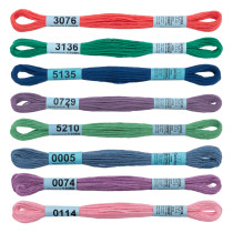 Нитки для вышивания Gamma набор мулине " MOULINE" 100% хлопок 8 x 8 м crystal