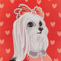 Кристальная ( алмазная) мозаика  " ФРЕЯ" ALBP- 306 постер " Леди" 30 х 30 см