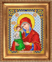 Рисунок на ткани для вышивки бисером И-5084 Пресвятая Богородица Вододательница 13,5х17см