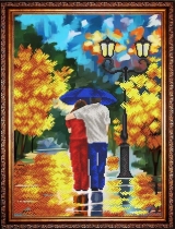Рисунок на ткани для вышивки бисером  К-3088 Краски осени
