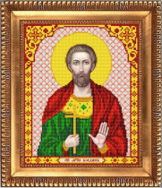 Рисунок на ткани для вышивки бисером И-4181 Святой Мученик Богдан 20х24,5см