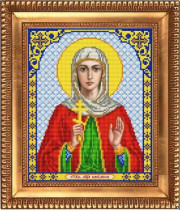 Рисунок на ткани для вышивки бисером И-4102 Святая Мученица Василиса 20х24,5см