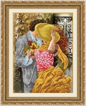 Рисунок на ткани для вышивки бисером  К-3090 Тайное свидание