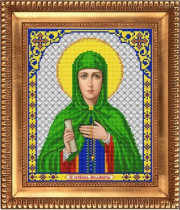 Рисунок на ткани для вышивки бисером И-4201 Святая Преподобная Апполинария 20х24,5см