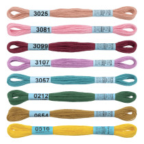 Нитки для вышивания Gamma набор мулине " MOULINE" 100% хлопок 8 x 8 м violet