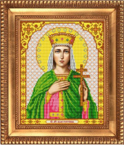 Рисунок на ткани для вышивки бисером И-4116 Святая Мученица Алла 20х24,5см