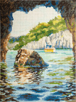 Кристальная ( алмазная) мозаика  " ФРЕЯ" ALVR- 258 " Греция. Остров Корфу." 30 х 40 см