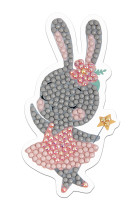 Кристальная ( алмазная) мозаика  " ФРЕЯ" ALVM- 079 магнит " Зайка" 5. 5 х 10 см